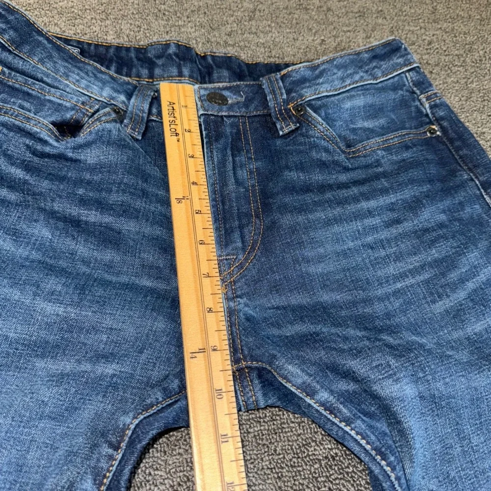 Buffalo David Bitton Driven Relaxed Straight Leg Jeans Mens 31x30 Dark Wash Blue